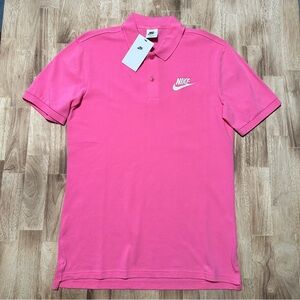 Nike Sportswear Matchup Polo Big Logo Mens Size S Small‎ 909746-694 Pink NSW